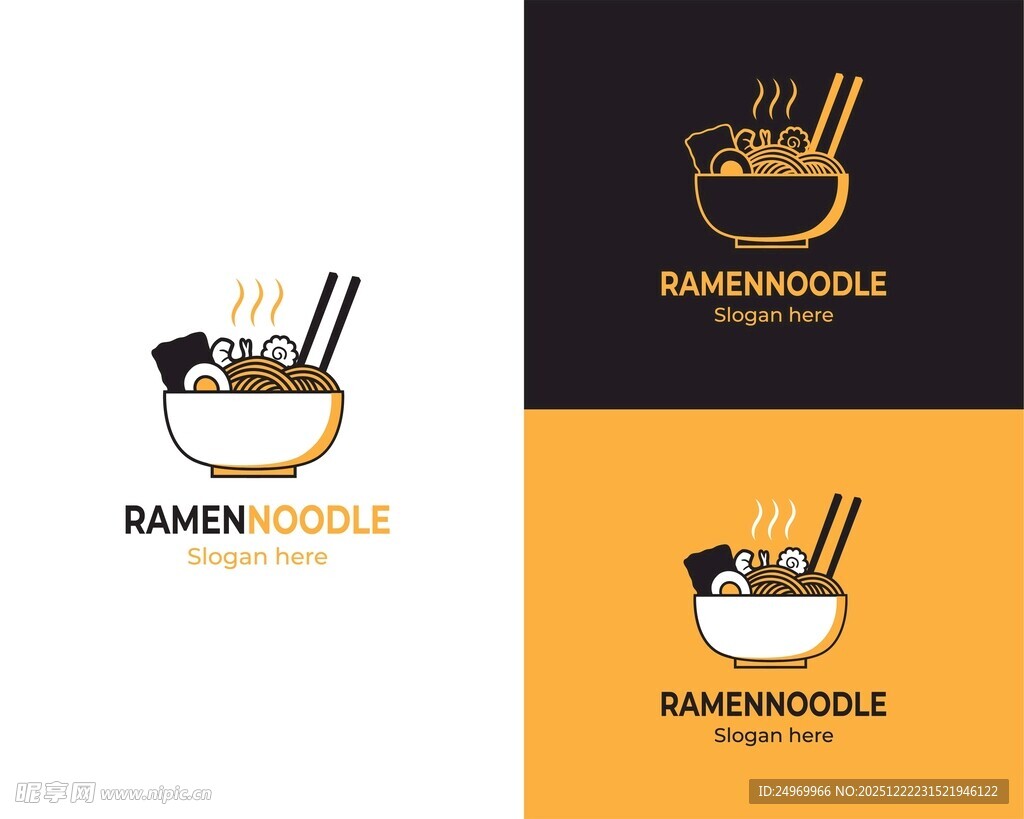 拉面餐厅标志设计