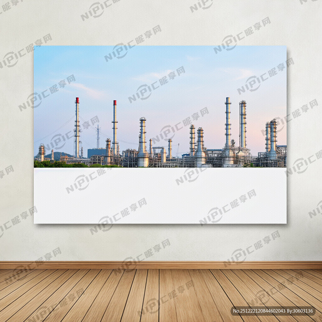 化工行业 背景海报 无字