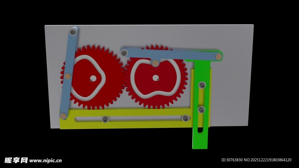 齿轮凸轮滑块锤击机构