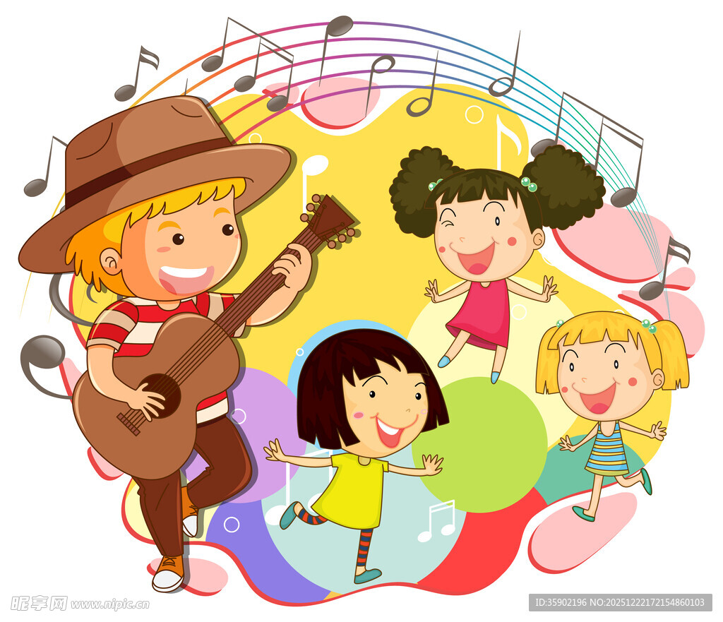 儿童音乐插图