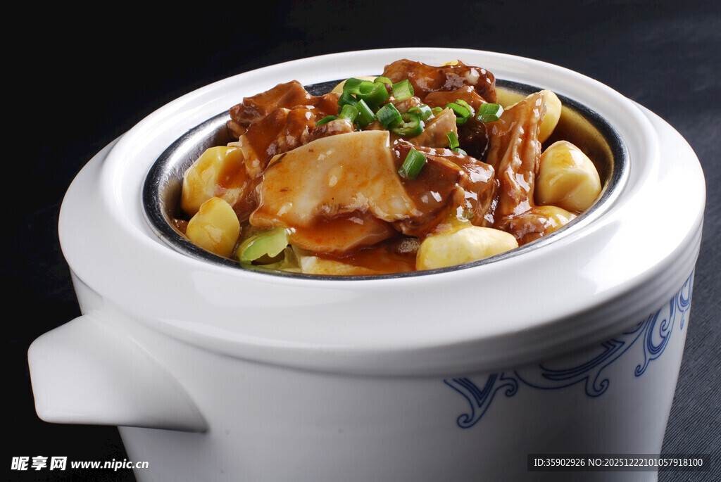 煲仔锅菜品酒肆粟子煨羊肉