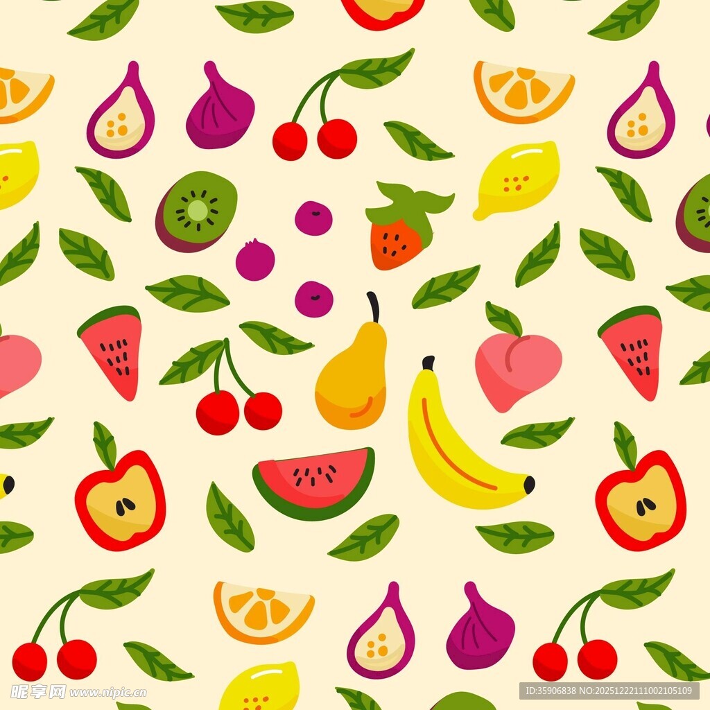 水果无缝图案