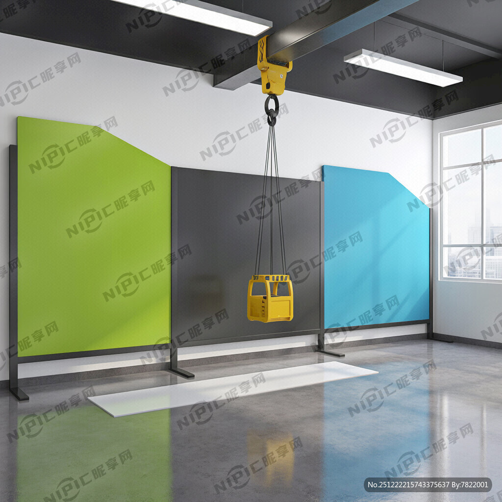 起重机吊车实验室内展板部局