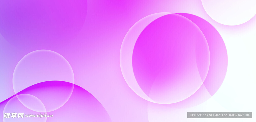 梦幻紫色渐变圆形背景图