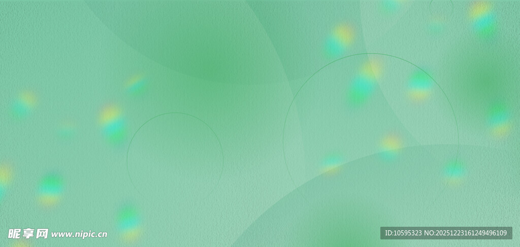 梦幻绿底光斑抽象背景图