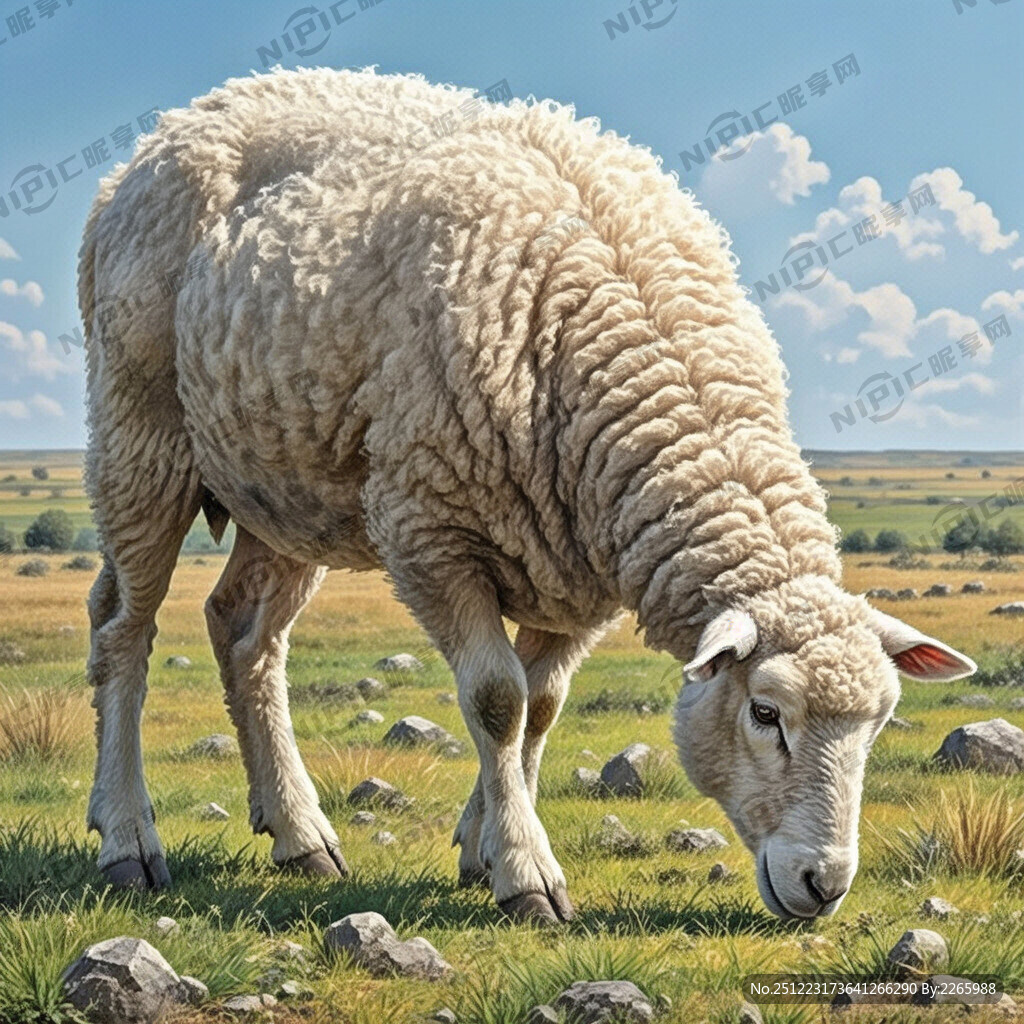 刘继卣 羊 丰实图