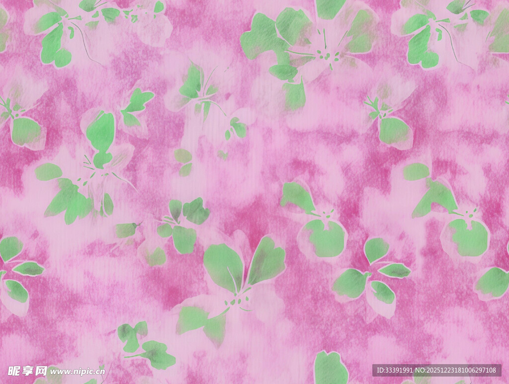 粉色绿斑抽象纹理图案