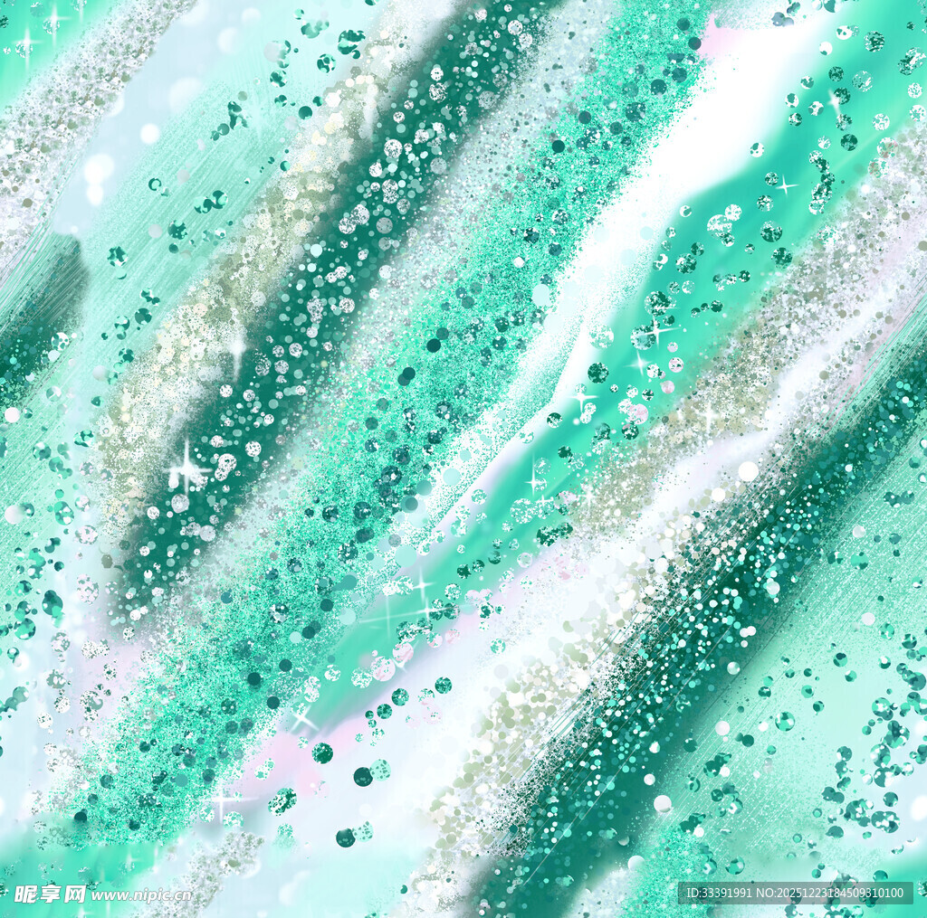 绿白闪光纹理背景图案