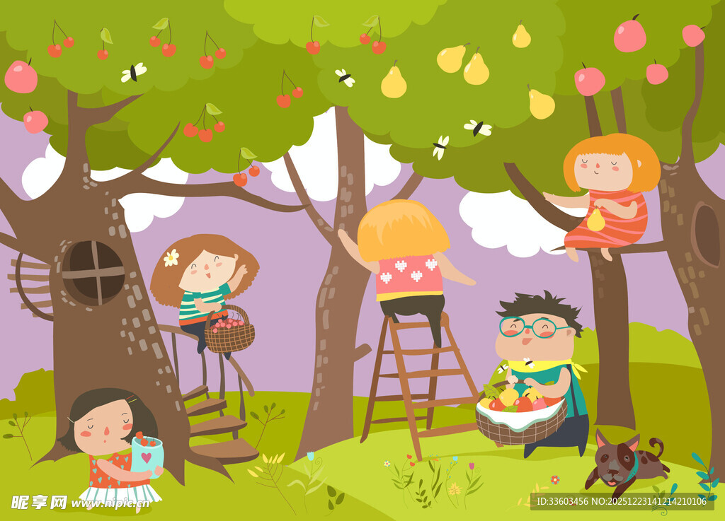 森林中的童趣阅读时光