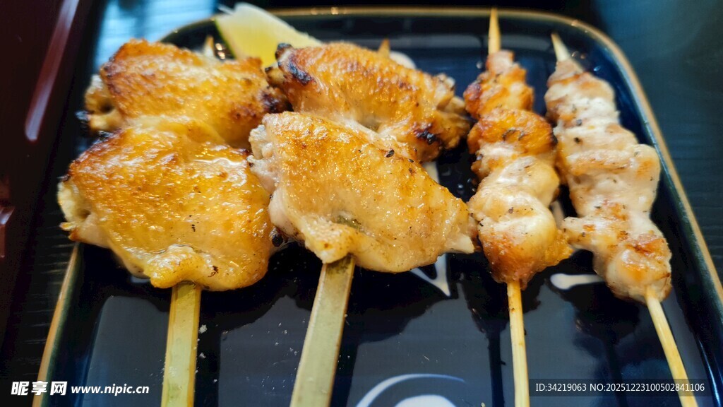 美味鸡肉串 诱人烧烤美食