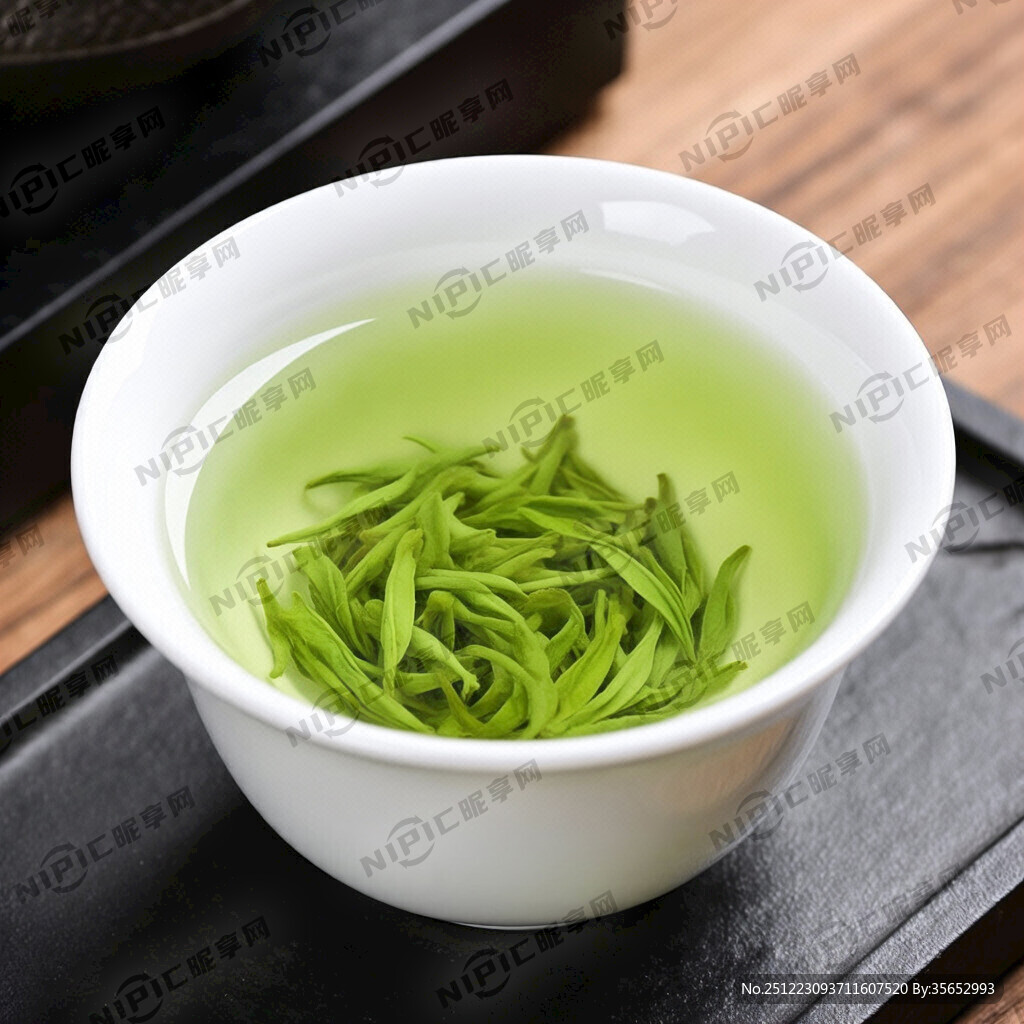 高清绿茶纯茶汤 嫩绿色