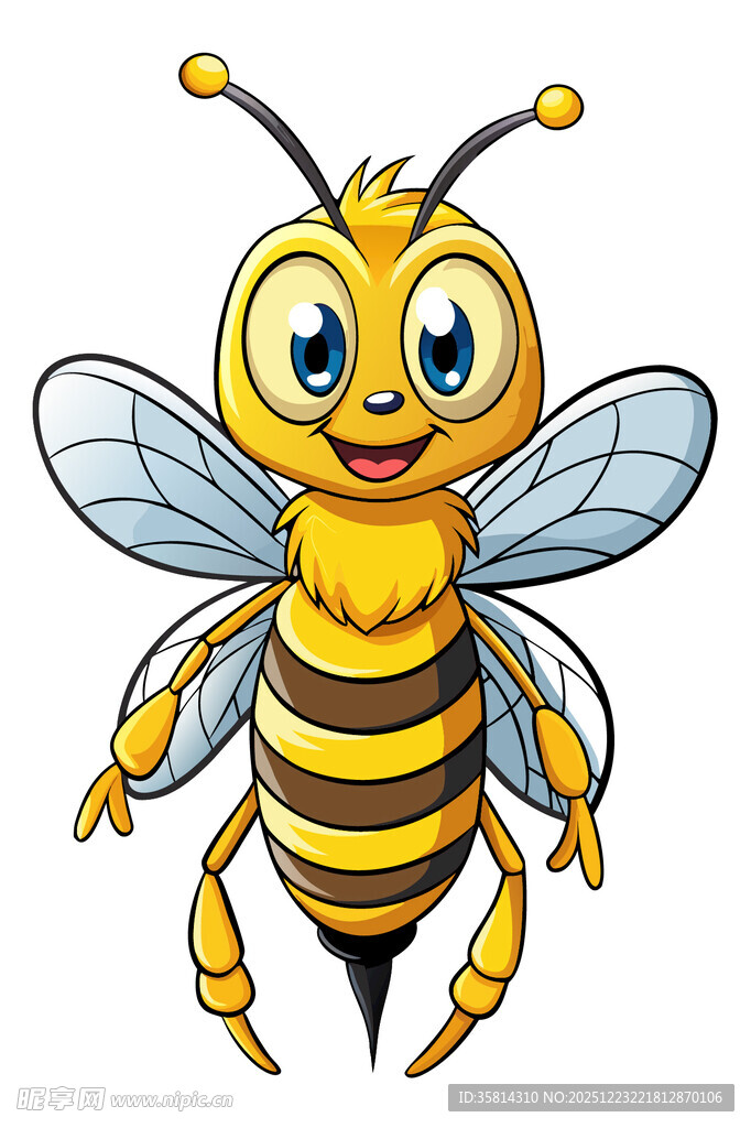 可爱卡通蜜蜂形象