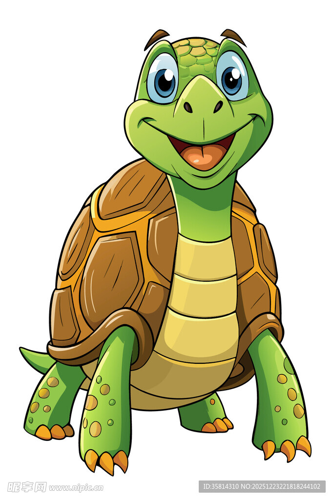 可爱卡通乌龟形象