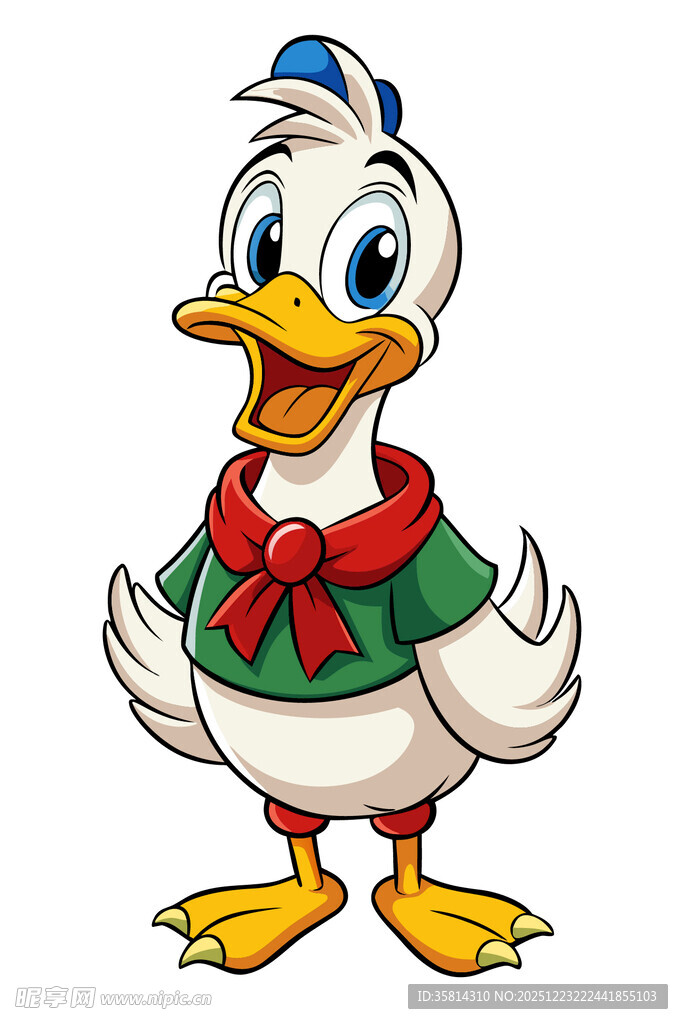 可爱唐老鸭卡通形象