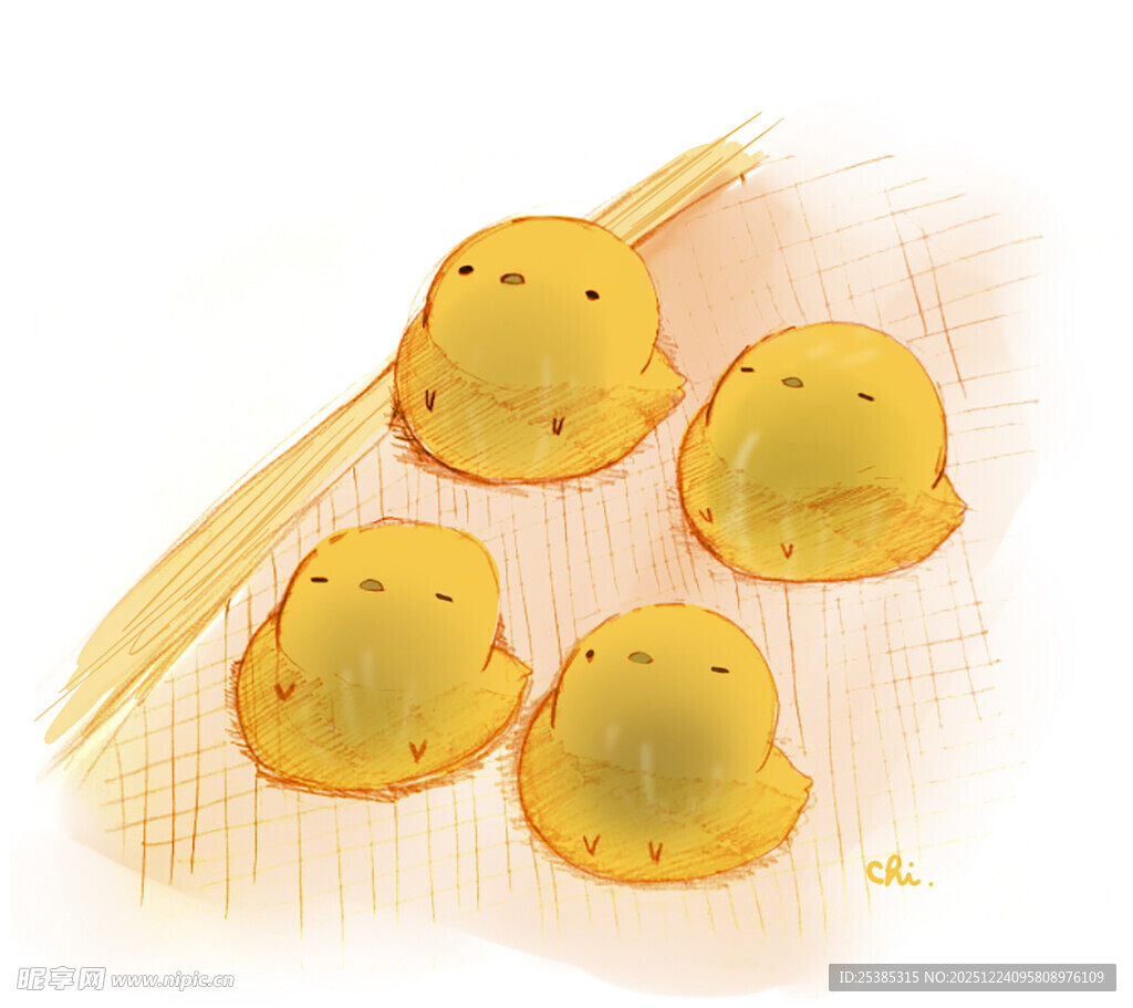 可爱笑脸小点心