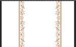 金色花卉边框装饰图案