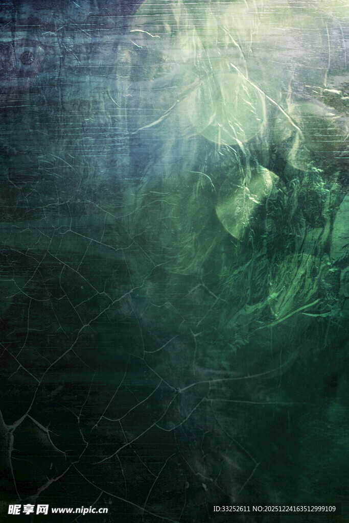 梦幻绿色抽象背景画面