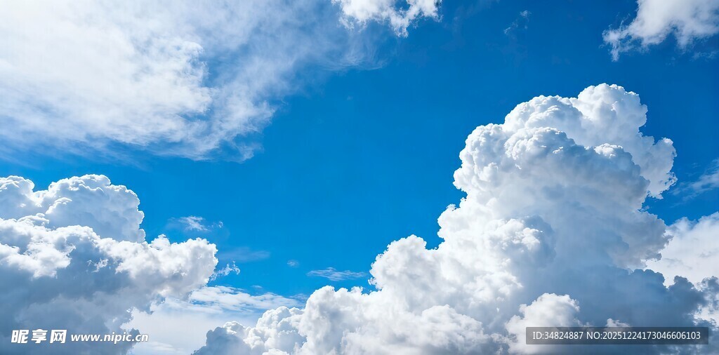 蓝天白云美景