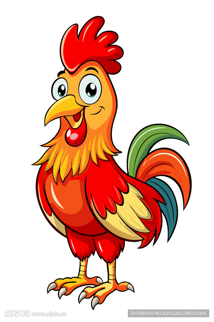 卡通公鸡形象