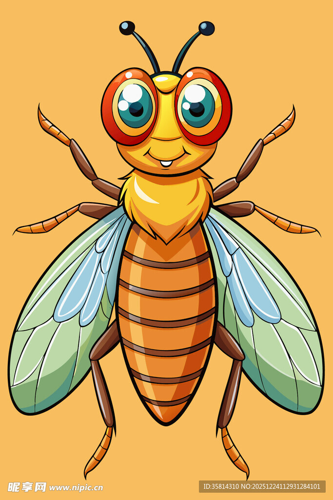 可爱卡通蜜蜂形象