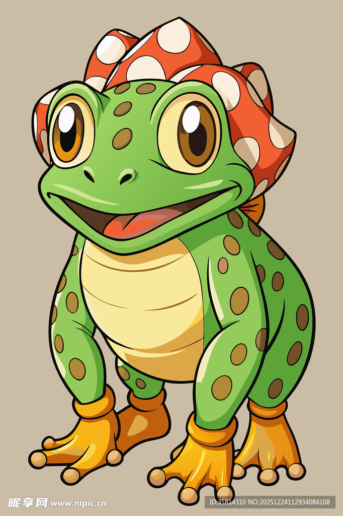 可爱卡通青蛙形象