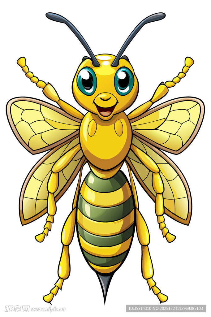 可爱卡通蜜蜂形象