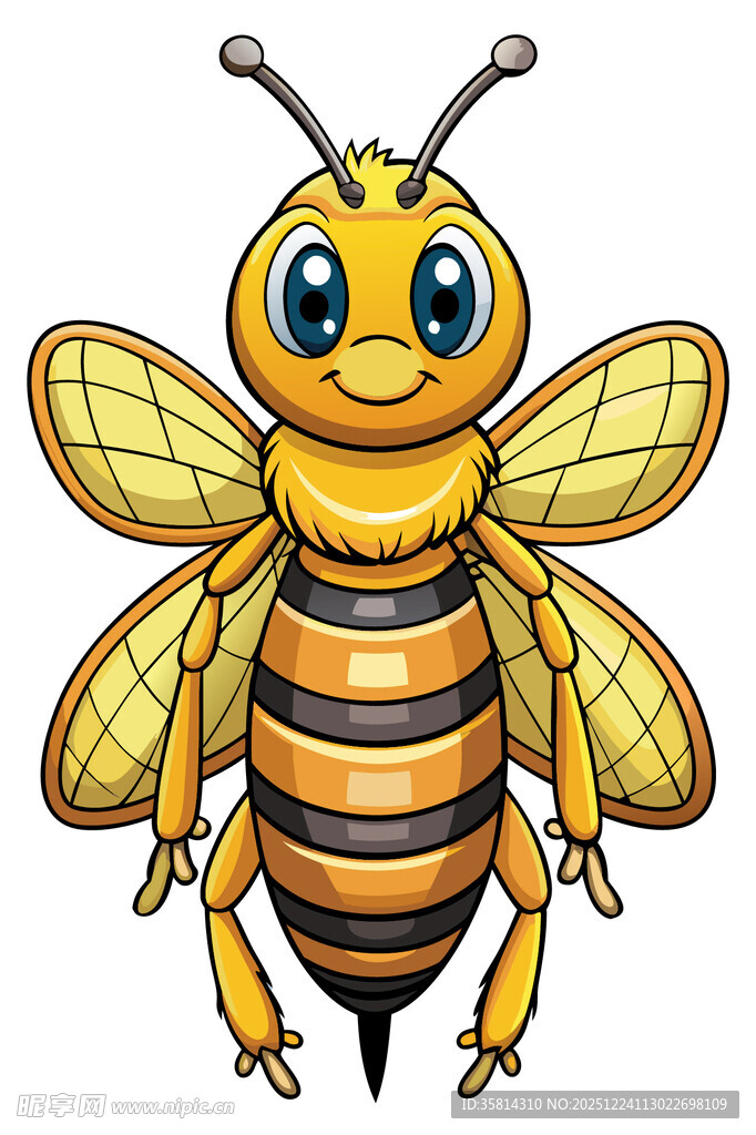 可爱卡通蜜蜂形象