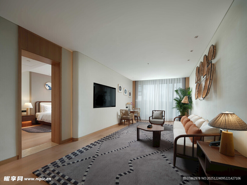 现代简约风客厅室内场景