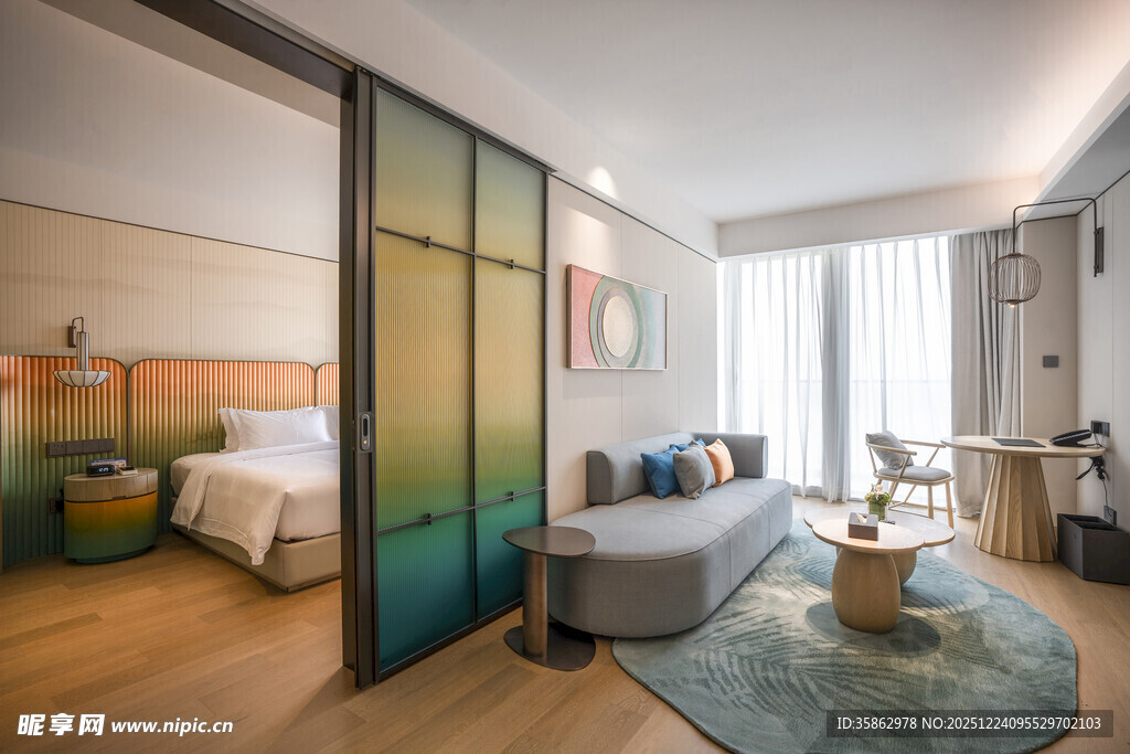 现代简约风卧室空间展示