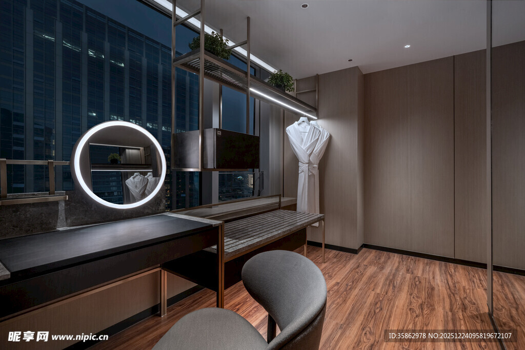 现代简约风卧室梳妆台场景