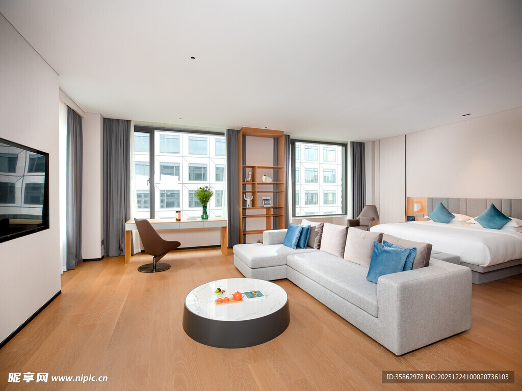 现代简约风格舒适客厅卧室