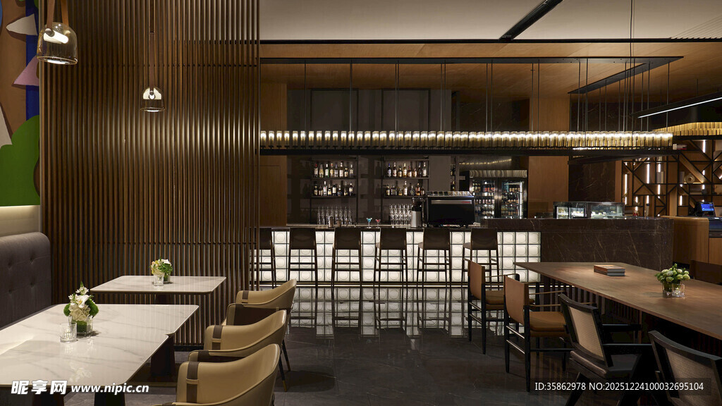 现代风格酒吧室内场景