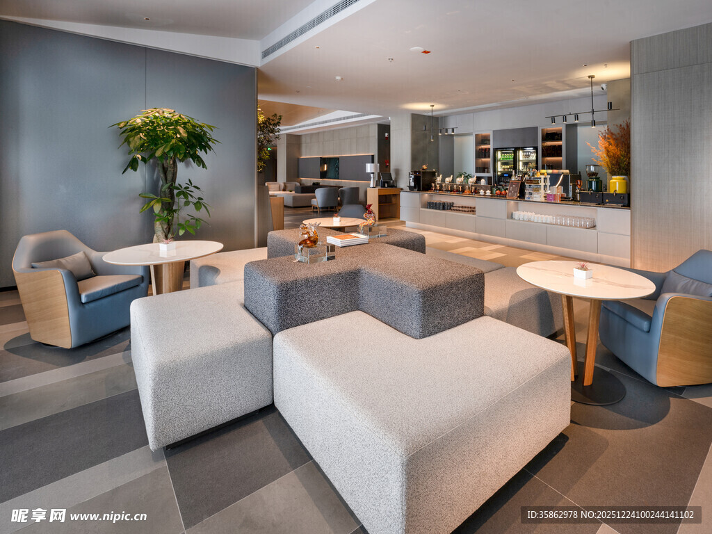 现代简约风舒适办公休息区