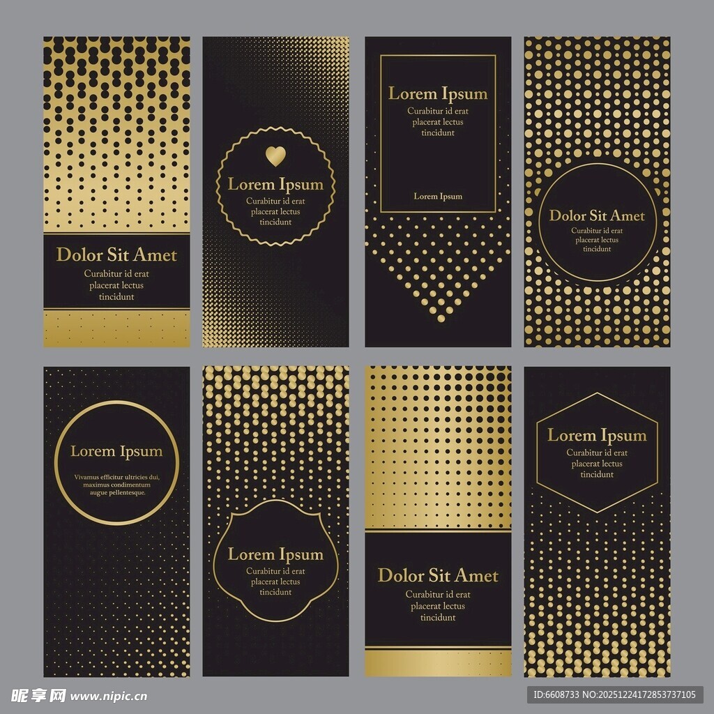 黑金风格高端名片设计模板