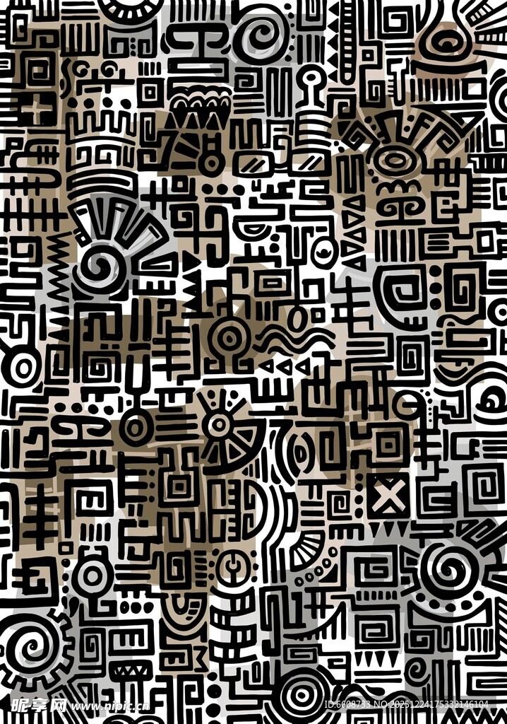 黑白几何图案纹理背景