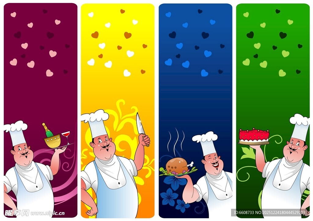 可爱蓝色猫咪卡通形象