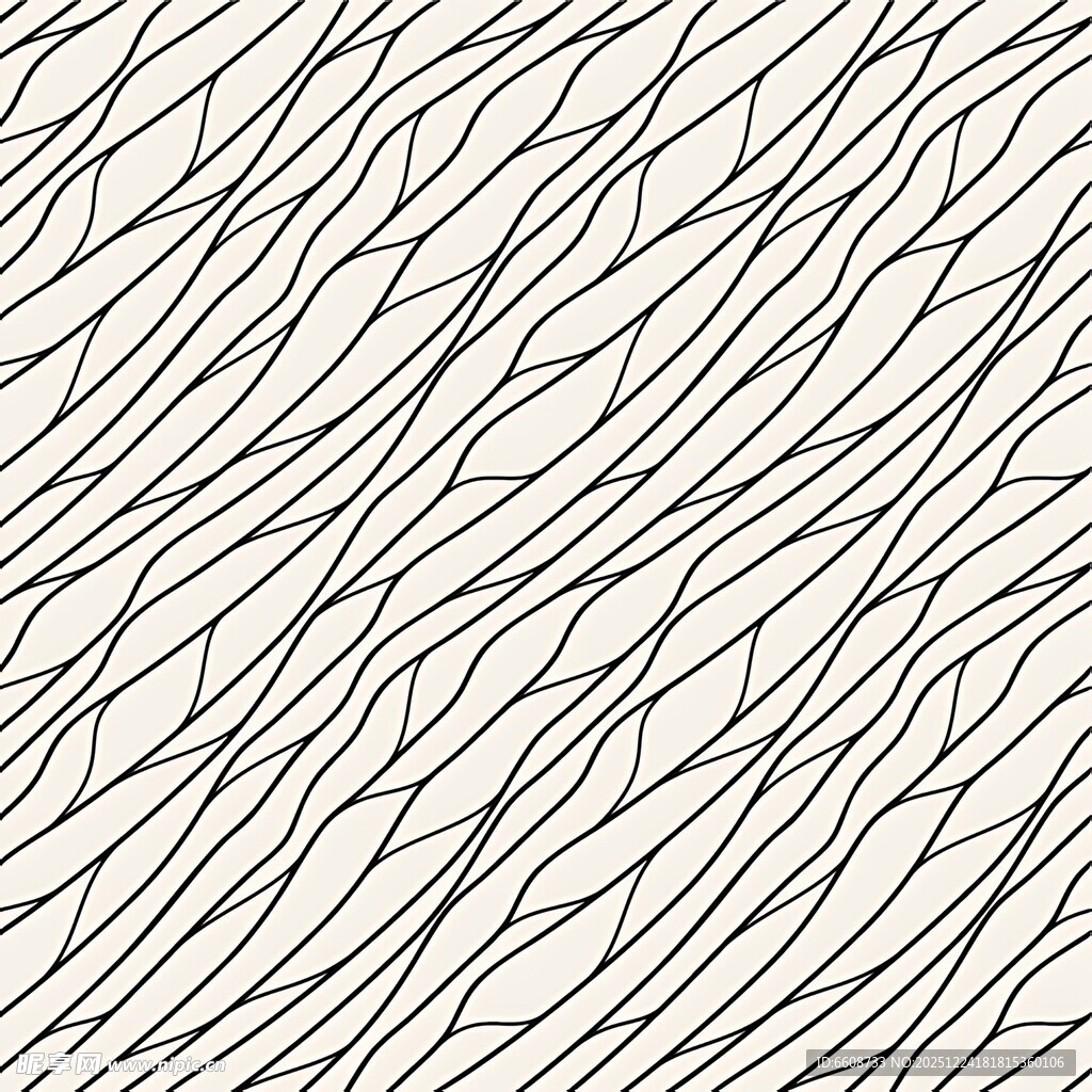 黑白线条几何纹理图案