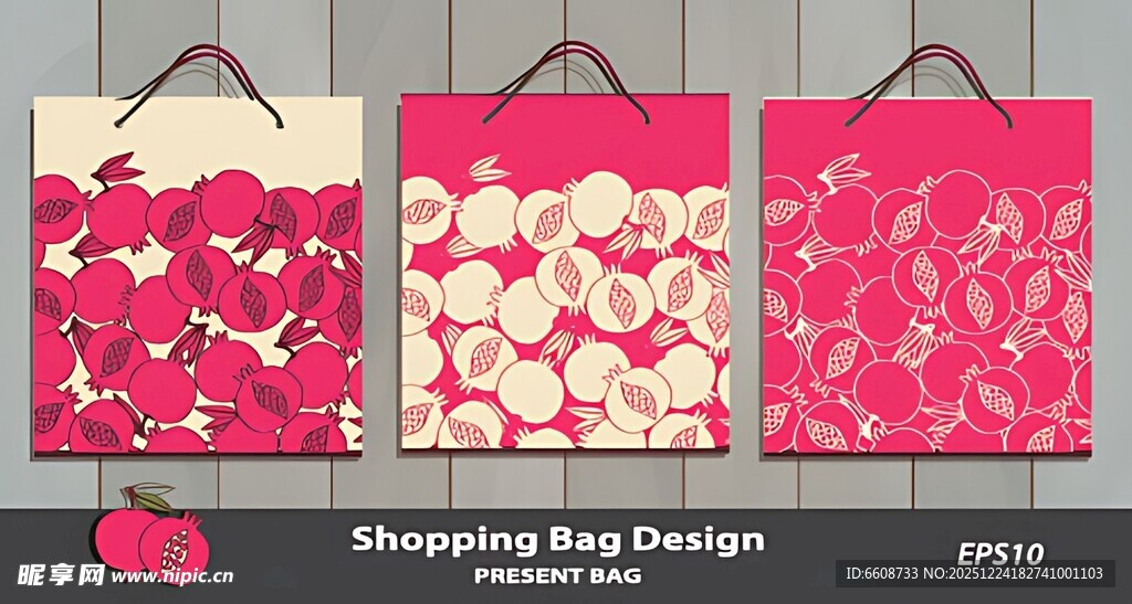 购物袋设计图案展示