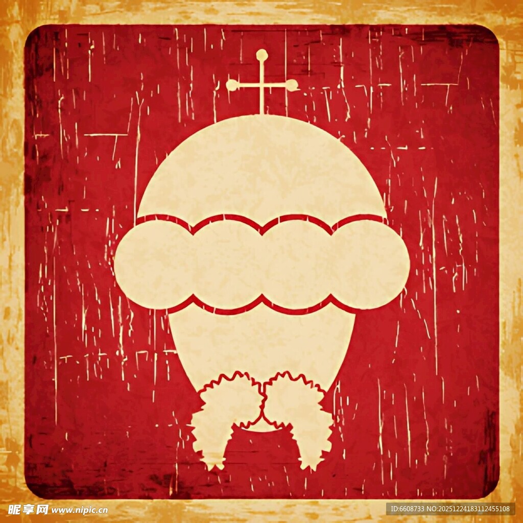 复古风格牧师头像图标