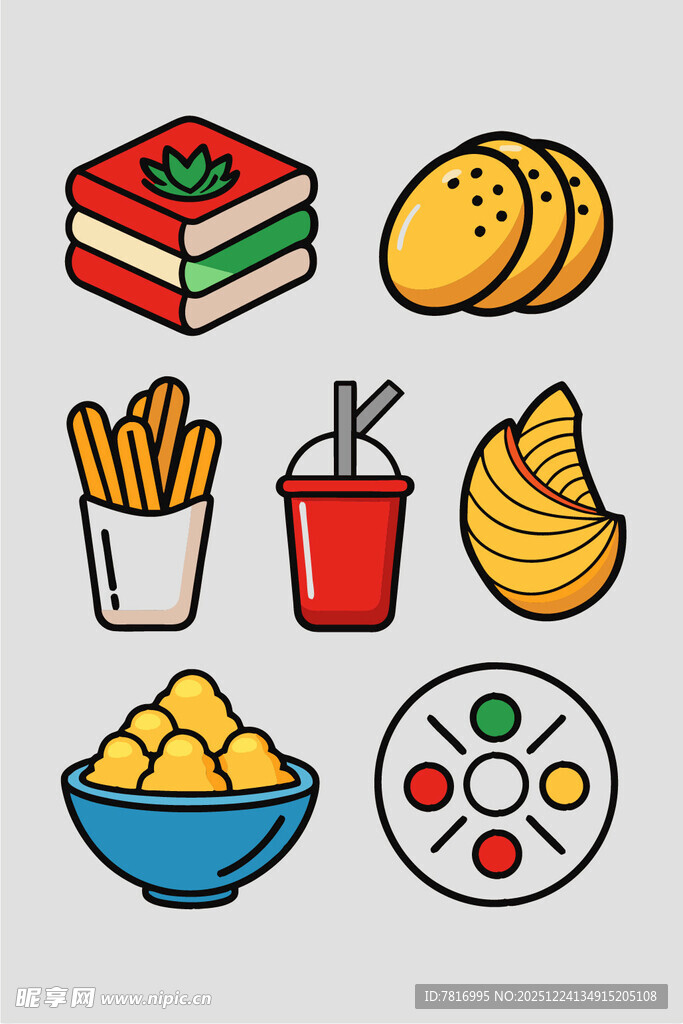 多样美味小吃集合