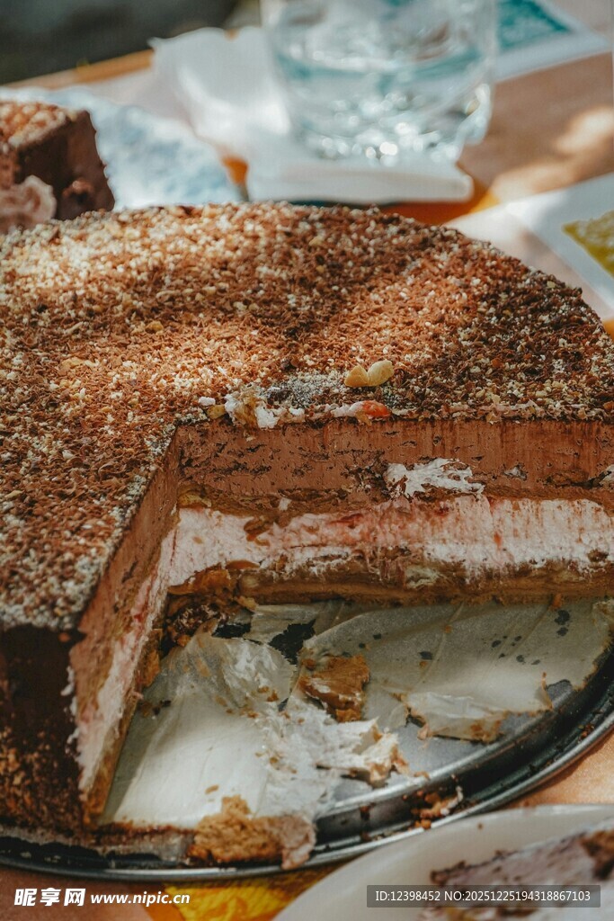 美味夹心糕点特写