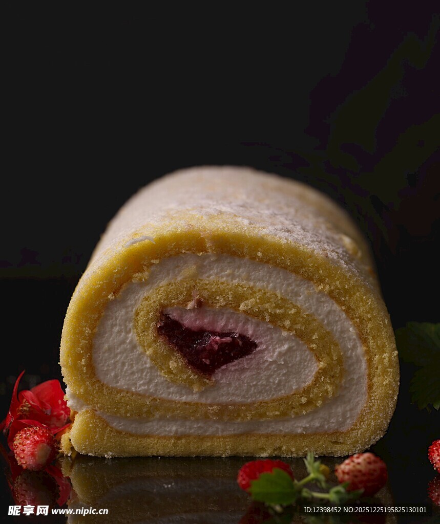 美味夹心蛋糕卷