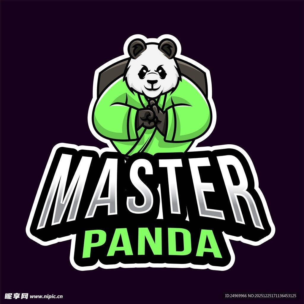 熊猫大师标志设计
