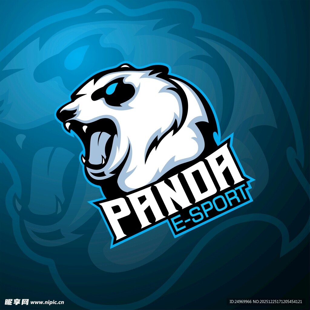 咆哮北极熊电竞标志