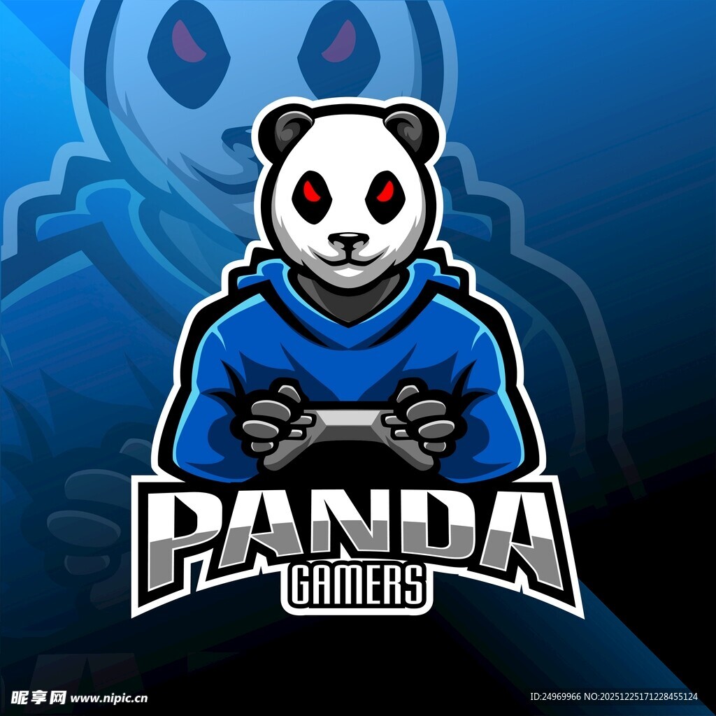 熊猫游戏战队标志形象