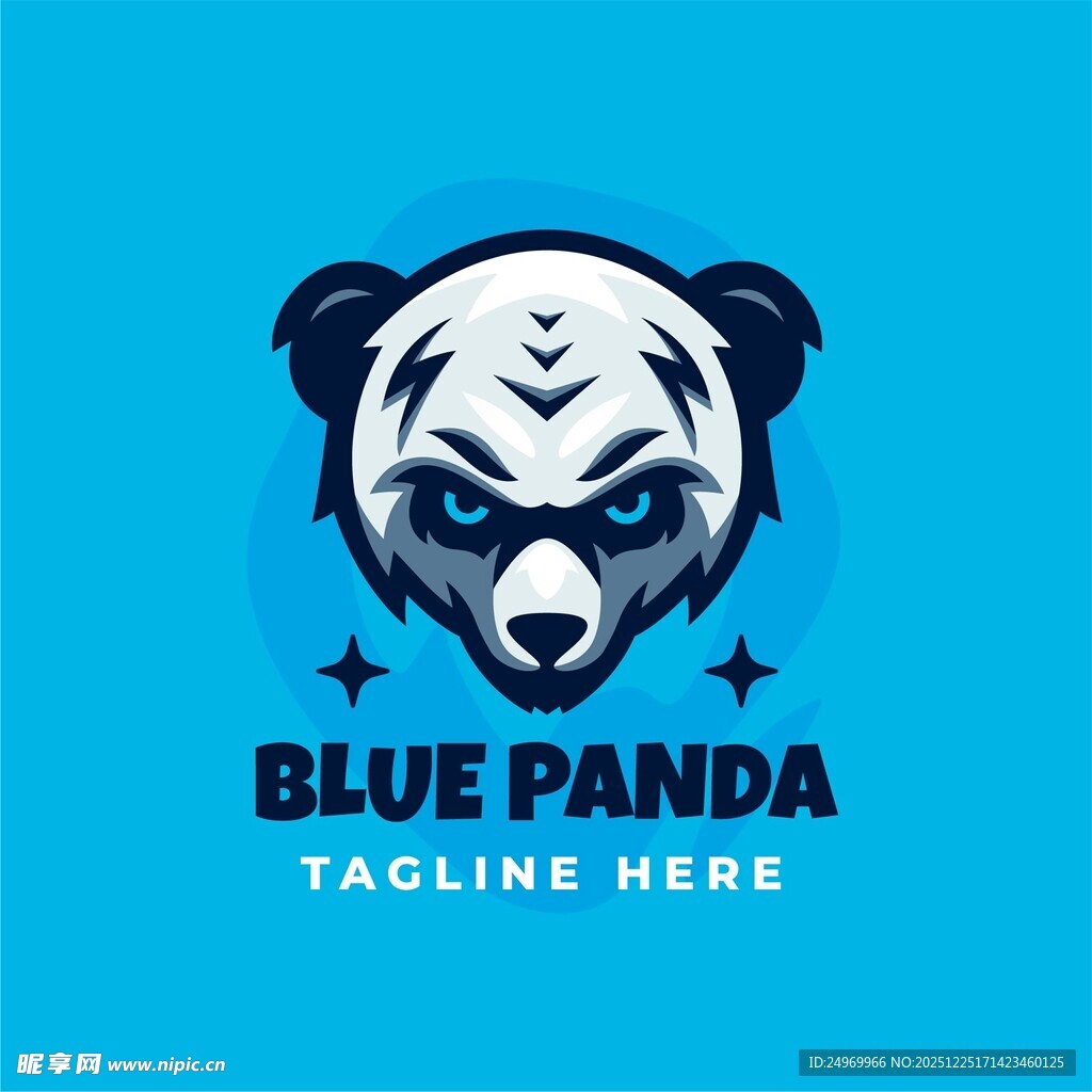 蓝熊猫战队标志