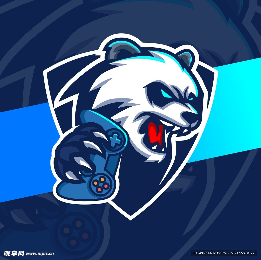 咆哮熊猫电竞标志