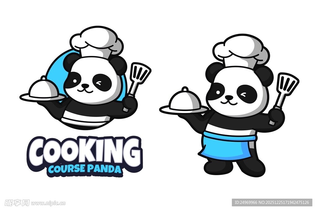 熊猫厨师形象设计