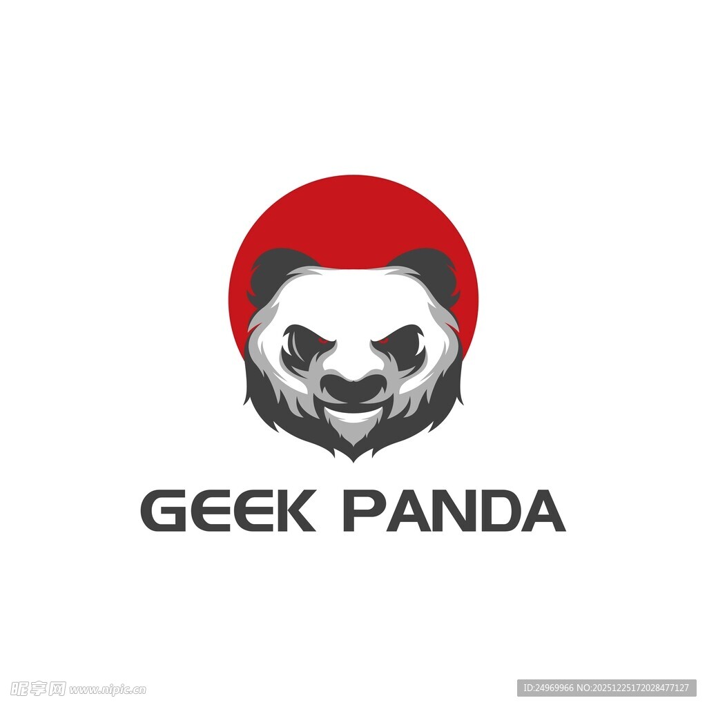 极客熊猫标志