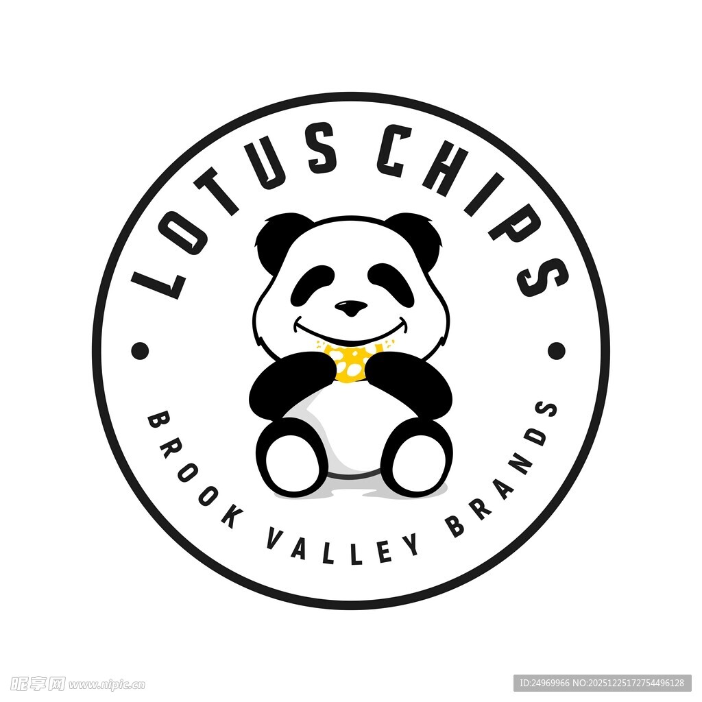 熊猫莲花薯片品牌标志